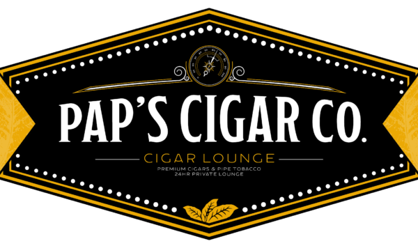 Pap's Cigar Co. Logo in Lynchburg.